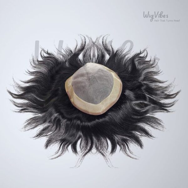 Human Hair Man Patches - Mono Base