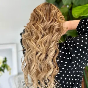 Blonde Wavy Hair – Long Wigs For Women(PURE HUMAN HAIR WIG)