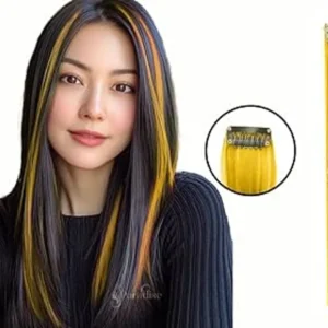 Clip-In blond hair Extension Streak (pack of 2)