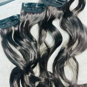 Clip-In Straight Hair Extensions (2 pair) synthetic