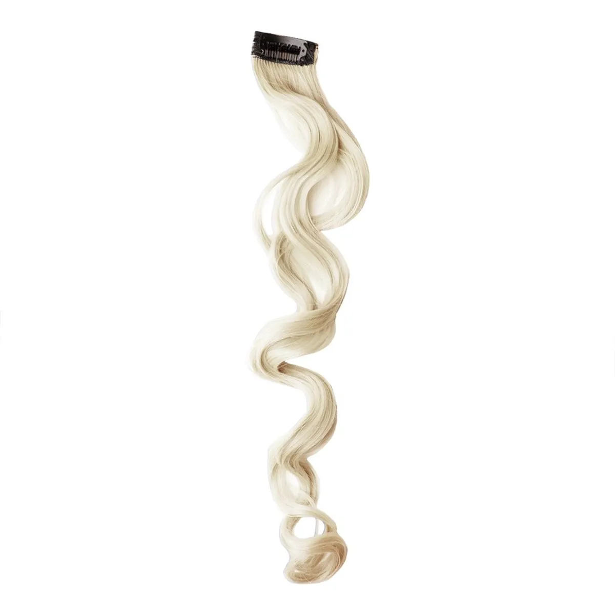Platinum Blonde Wavy one Clip-In Hair Extension (2 pieces set) - Image 2