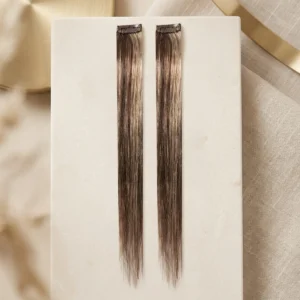 Straight Brown Highlighted Strands (2 Pieces)