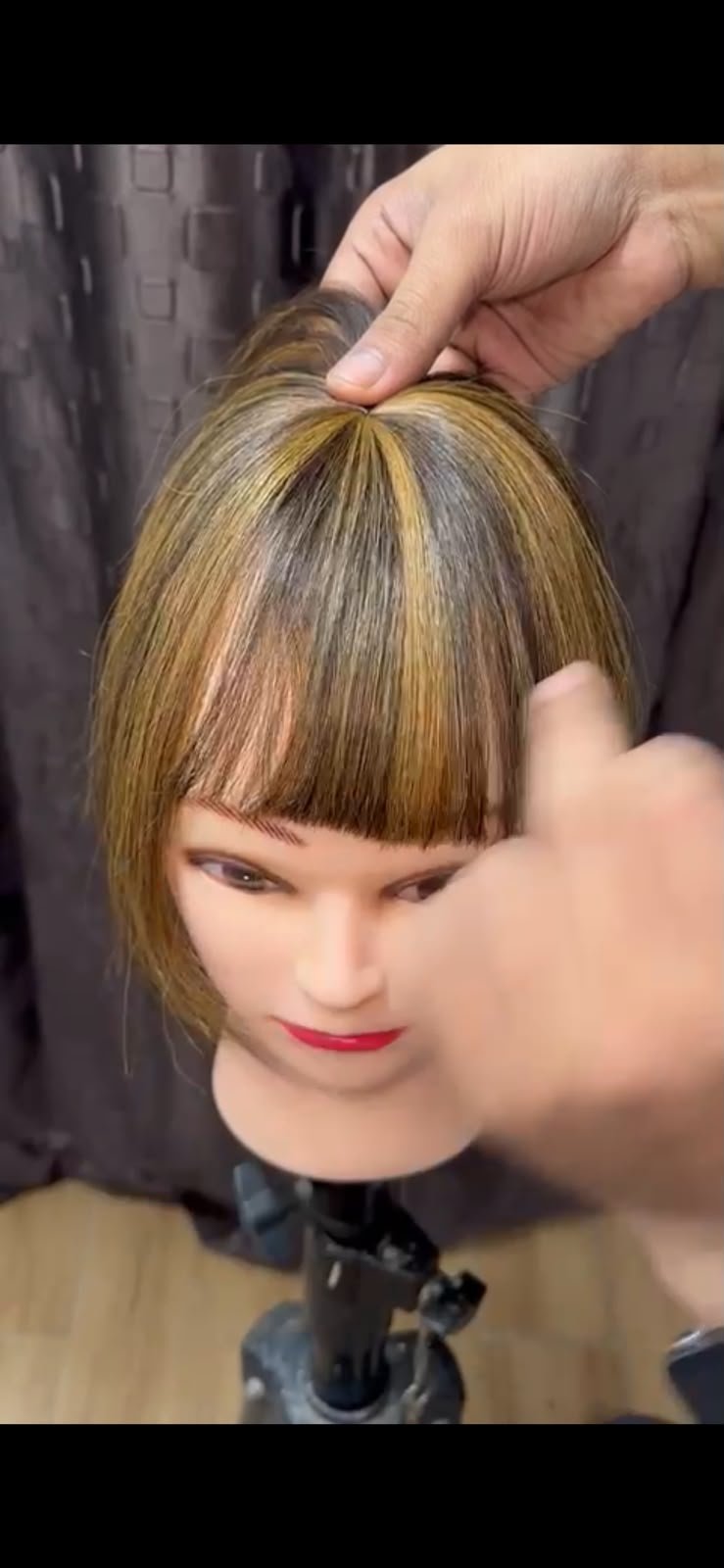 Premium Human Hair Fringe Topper