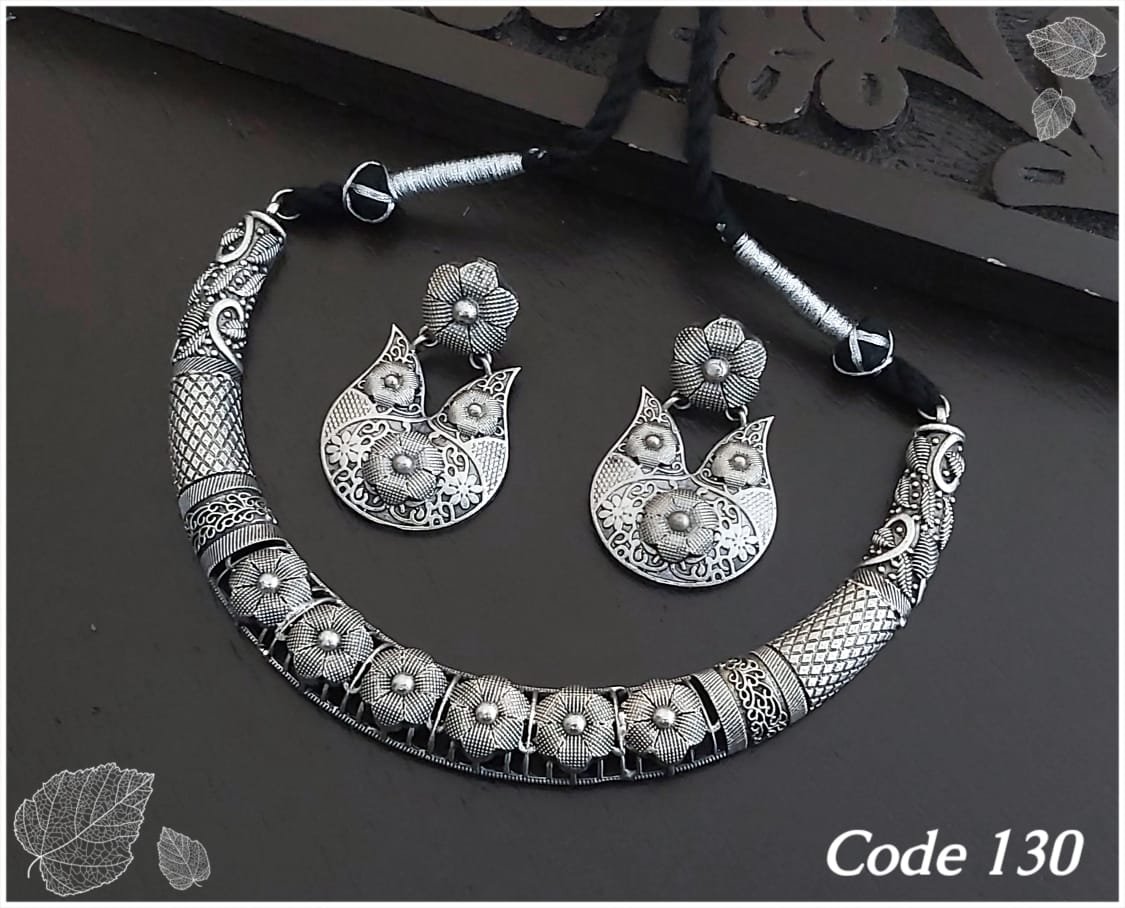 Brass based Silver look a like Oxidised Jewellery